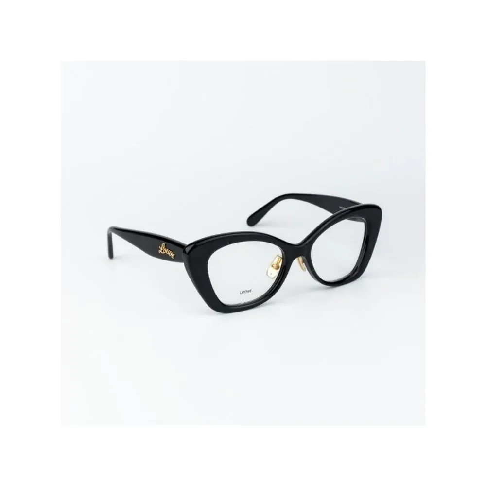 Loewe Women Eyeglasses Black Cat Eye LW50067F 001 NEW AUTHENTIC